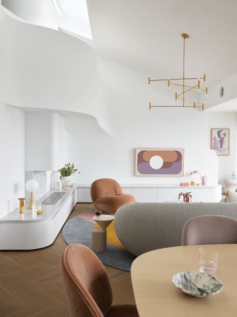 Greg Natale, Marble Kitchen Island, Australian Interior Design, Master Ensuite, Bright Apartment, Peaceful Home, European Furniture, Australian Design, Architectural Digest