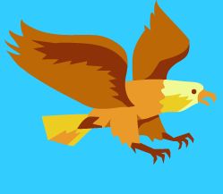 Flying Eagle  / Illustration: www.RussellTate.Com Eagle Illustration, Flying Eagle, Animated Gif, Rooster, Gif, Animals