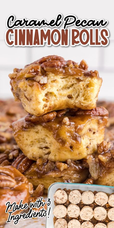 Caramel Pecan Cinnamon Rolls, Caramel Pecan Sticky Buns, Pecan Cinnamon, Love Bakes Good Cakes, Sticky Rolls, Pecan Cinnamon Rolls, Cinnamon Roll Monkey Bread, Cinnamon Filling, Sticky Buns Recipes