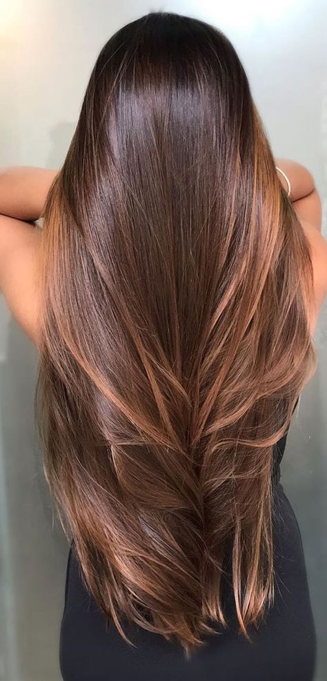 Caramel Ombre Hair, Balayage Hair Caramel, Hair Color Caramel, Brown Hair Inspo, Hair Color Streaks, Brunette Hair With Highlights, Brunette Balayage, Caramel Hair, Long Hair Color