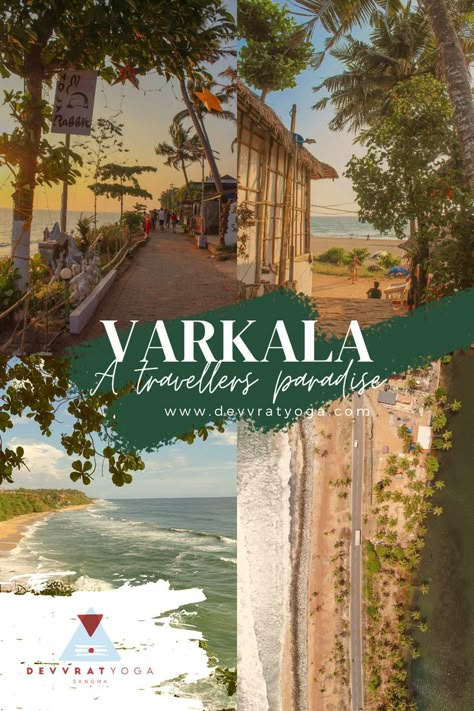 Varkala is a picturesque seaside town in Kerala's southernmost region. It is a tiny paradise with lovely beaches, lakes, hills, lighthouses, forts, and natural springs.
Most famous for its cliffs that overlooks the Arabian Sea nuzzled by a long stretching yellow sandy beach, Varkala is also known for its Ayurvedic spas and yoga schools, as well as hostels and low-cost resorts, making this coastal town a must-see for the avid tourist and vagabonds alike. Ayurvedic Spa, Travel Instagram Ideas, Kerala Travel, Beach Place, Arabian Sea, Travel Capsule, Yoga Retreats, Seaside Town, Coastal Town