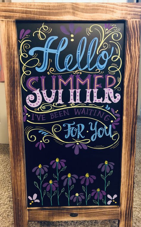 Restaurant Chalk Sign Ideas, Board Writing Ideas Chalk, Spring Restaurant Chalkboard, Chalkboard Ideas Restaurant, Chalk Sign Ideas Store, Restaurant Board Ideas Chalkboards, Cute Summer Chalkboard Ideas, Pride Chalkboard Art, Summer Coffee Chalkboard Art