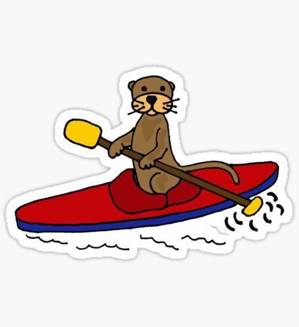 Kayak: Stickers | Redbubble | Redbubble Cute Sea Otter, Kayak Stickers, Peace Poles, Peace Pole, Stickers Redbubble, Outdoor Paint, Sea Otter, Stickers For Sale, Outdoor Fun