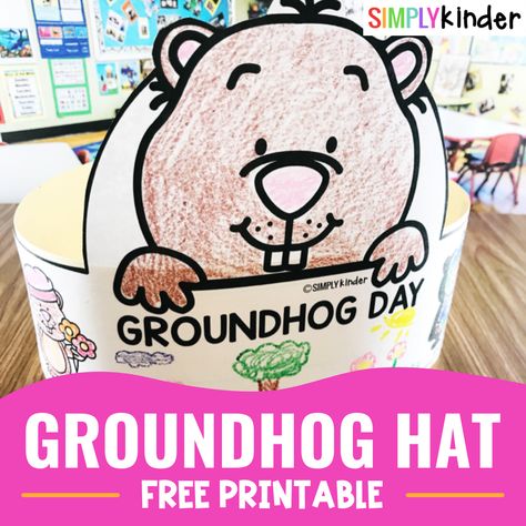 Ground Hog Day Crafts, Kindergarten Groundhog Day, Groundhog Activities, Preschool Groundhog, Silly Holidays, Kindergarten February, Groundhog Day Activities, February Crafts, Winter Classroom