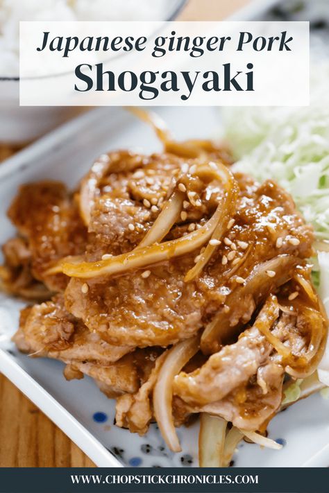 Discover the secrets behind creating delicious and succulent shogayaki (Japanese ginger pork) using flavourful seasoning and fresh ingredients. Pork San Choy Bow, Garlic Ginger Pork, Pork Ginger Recipes, Japanese Ginger Pork, Ginger Pork Stir Fry, Pork Japanese Recipe, Ginger Pork Recipes, Japanese Pork Recipes, Shogayaki Recipe