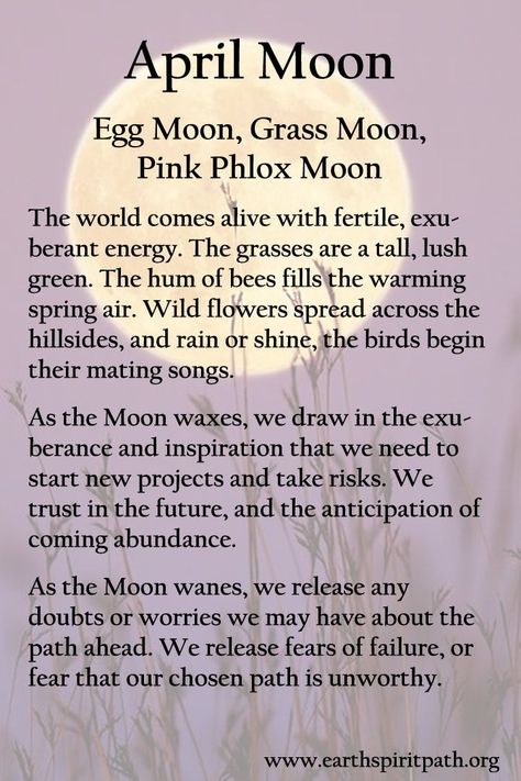 April Magick, April Full Moon, April Moon, Full Moon Names, Moon Madness, Moon Meaning, Moon Names, Moon Magick, Moon Circle