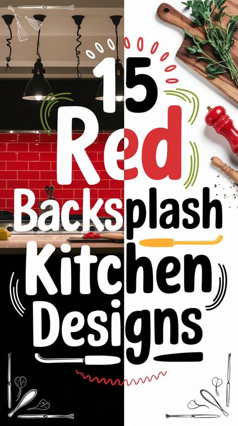 15 Stunning Red Backsplash Kitchen Designs That Wow