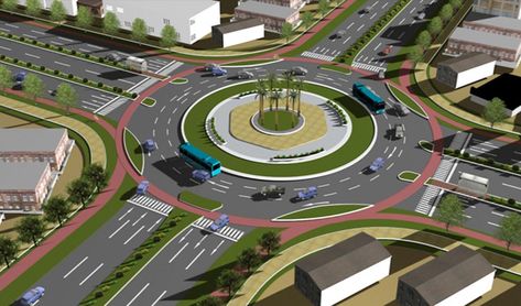 Roundabouts Design, Smart City Design, Roundabout Design, Highway Design, City Skylines Game, Architecture Drawing Presentation, Landscape Design Drawings, Urban Design Concept, Urban Design Plan