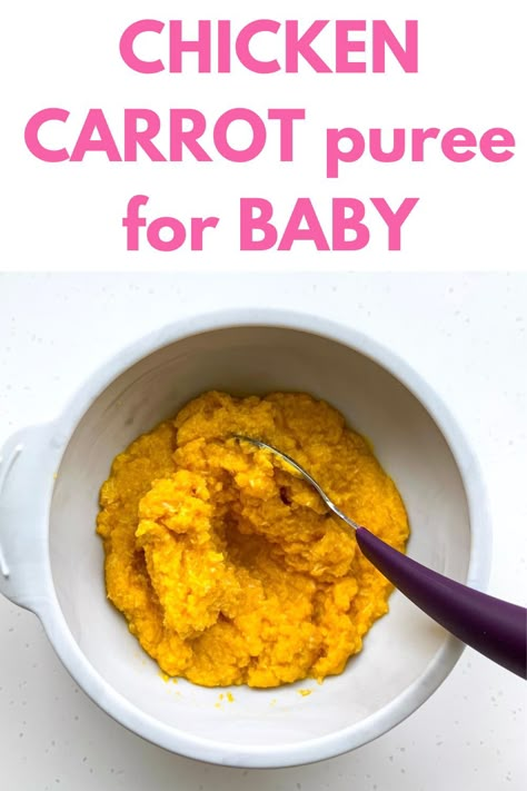 Chicken Recipes For 6 Month Old, Meat Puree For Baby Recipes, Chicken Baby Food Puree, Chicken Puree Recipes For Baby, Chicken Puree For Baby, Chicken Puree Recipes, Baby Chicken Recipe, Meat Puree For Baby, Recipes For 6 Month Old