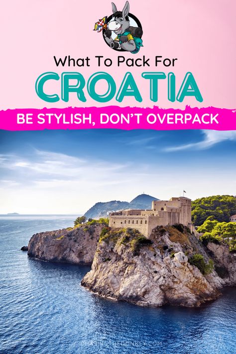 Croatia Travel Blog: Need to know what to pack for Croatia? After living in Croatia for the past decade, I can help you. Have you started your Croatia packing list yet? If not, this is the only list for you to be stylish without overpacking for Croatia. #Croatia #CroatiaTravel #TravelTips #BalkanTravel Packing List For Croatia, Croatia September Outfits, Croatia Travel Outfits Fall, What To Pack For Croatia In September, Croatia Packing List Summer, What To Wear In Croatia, Croatia Packing List, Croatia Outfits, Porec Croatia