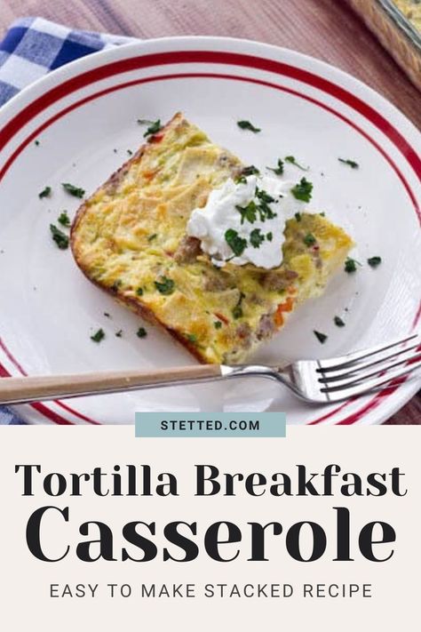 Start your day right with this Tortilla Breakfast Casserole! Packed with layers of crispy tortillas, savory sausage, gooey cheese, and eggs, it's a breakfast sensation that's both easy to make and satisfying. Whether you're feeding a crowd or enjoying a cozy morning with family, this casserole brings comfort and deliciousness to the table. Whip it up, pop it in the oven, and get ready for a breakfast that'll leave everyone smiling. Tortilla Breakfast Casserole, Tortilla Breakfast, Breakfast For A Crowd, Cozy Morning, Fresh Smoothies, Easter Dinner Recipes, Breakfast Casserole Easy, Whip It, Egg Casserole