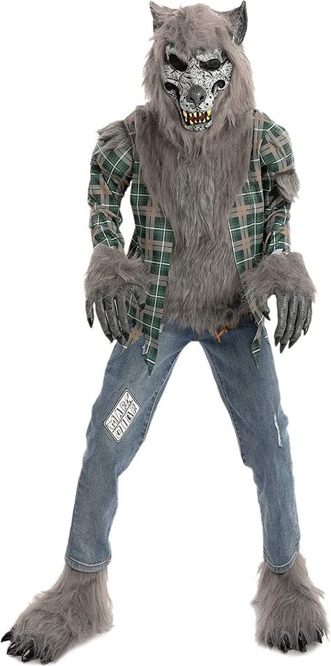 Werewolf Costume Kids, Costume With Mask, Costume Party Themes, Halloween Werewolf, Best Kids Costumes, Werewolf Costume, The Mask Costume, Costume Gloves, Boy Halloween Costumes