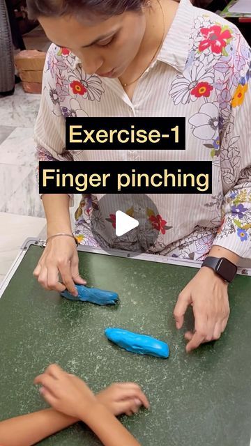 Maninder Kaur on Instagram: "Resolve Handwriting issues || 6 Exercises with Theraputty to develop Hand Strength || Gripping || Pencil Grip || Hand Strenghthing   #handwriting #handstrengthening #handstrengtheningforkids #blessings #maninderkaur #likesharecomment #pencilgrip" Fine Motor Skills Activities 4 Year, Theraputty Exercises, Hand Strengthening Activities, Hand Strengthening, Finger Exercises, Hand Exercises, Physical Activities For Kids, Handwriting Activities, Fine Motor Skills Development