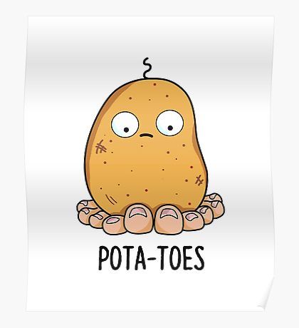 Funny Food Puns Hilarious, Pun Tattoo, Pun Posters, Food Puns Clever, Pun Examples, Potato Puns Funny, Visual Puns Art, Food Puns Cute, Cooking Puns