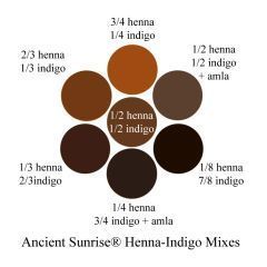 Henna Mixes: Henna, Indigo, Cassia and Fruit Juices Indigo Henna, Henna Recipe, Indigo Hair, Hair Henna, Henne Tattoo, Henna Hair Color, Brown Henna, Henna Color, Ayurvedic Hair