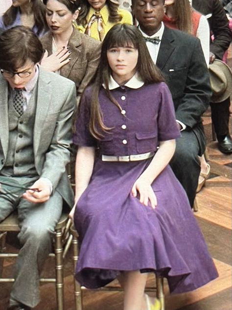 Violet Baudelaire Outfits, Violet Baudelaire, The Penultimate Peril, Funny Costumes, Poor Children, A Series Of Unfortunate Events, Event Outfit, Purple Dress, Outfits Aesthetic