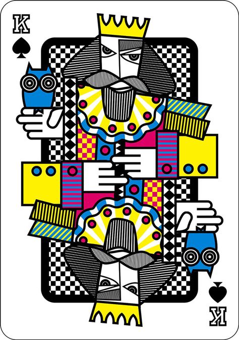 Picasso Lesson, Card Playing, King Of Spades, Play Cards, Playing Cards Art, Motif Art Deco, Playing Cards Design, Pop Art Design, Cards Design