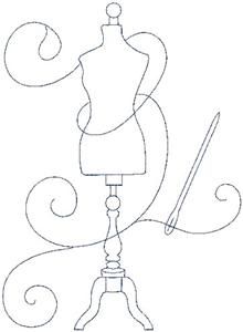 Dress Form, large Embroidery Design by Lindee G Embroidery Room Embroidery, Sewing Templates, Silhouette Dress, Embroidery Template, Redwork Embroidery, Pola Sulam, Embroidery Patterns Vintage, Print Ideas, Boutique Logo