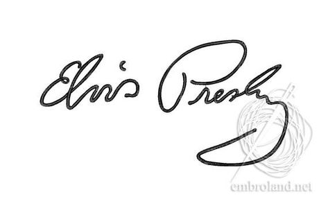 Elvis Presley Signature, Elvis Tattoo, Cool Dance, Star Stitch, Embroidered Design, Machine Embroidery Design, Elvis Presley, Infinity Tattoo, Cool Watches