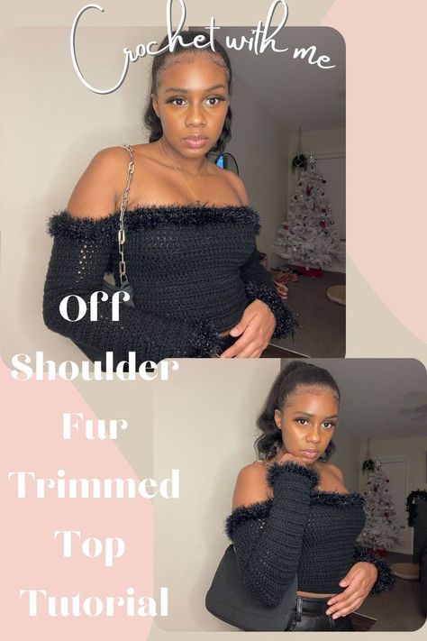 Easy crochet off shoulder top crochet along. Off The Shoulder Crochet Dress, Crochet Off Shoulder Top Long Sleeve, Off Shoulder Crochet Sweater, Off The Shoulder Top Crochet, Crochet Off The Shoulder Top, Off The Shoulder Crochet Top, Crochet Off Shoulder Top, Crochet Patchwork Blanket, Curvy Body Types