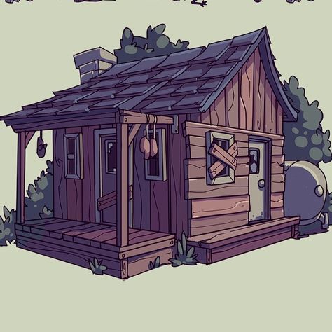 Cabin in the woods.