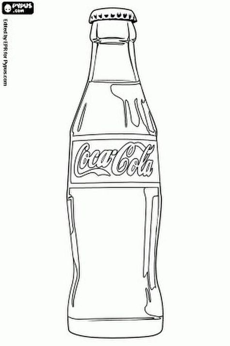 Coke Drawings, Coke Bottle Drawing, Coke Bottle Tattoo, Coca Cola Drawing, Coke Tattoo, Coca Cola Aesthetic, White Cars, Coca Cola Zero, Bottle Tattoo