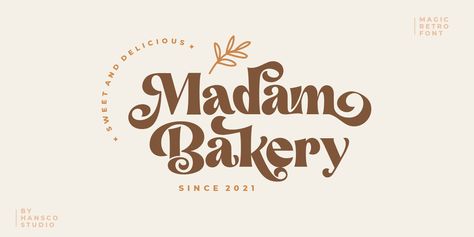 Magic Retro Font | Webfont & Desktop | MyFonts Bakery Font, Retro Serif Font, Popular Free Fonts, Free Commercial Fonts, Business Fonts, Free Typeface, Popular Fonts, Bakery Logo, Cute Fonts