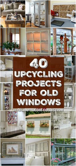 40 Simple Yet Sensational Repurposing Projects For Old Windows - Reuse, repurpose and upcycle old windows with these brilliantly creative projects! If you have any old windows that you don't want to throw away then you have to make one of these cool home decor craft ideas!! #diyncrafts #diy #crafts #oldwindows #recycle #repurpose #homedecor Diy Windows, Old Window Decor, Window Diy, Chair Rails, Crate Crafts, Old Window Projects, Windows Ideas, Recycled Decor, Old Window Frames