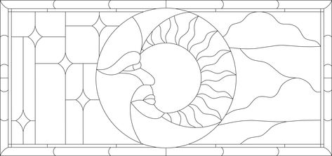 Glass Staining, 2024 Bujo, Stain Glass Window Art, Crystal Drawing, Circle Outline, Glass Window Art, Paper Collage Art, Window Color, Rug Designs