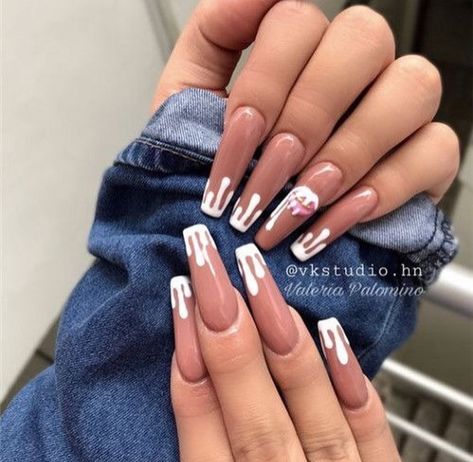 Follow me @MyiaNayaMyia💕🇯🇲 Wedding Nail Polish, Acrylic Coffin Nails, Drip Nails, Acrylic Coffin, Nail Swag, Colorful Nail Designs, Fire Nails, Coffin Nails Designs, Pretty Acrylic Nails