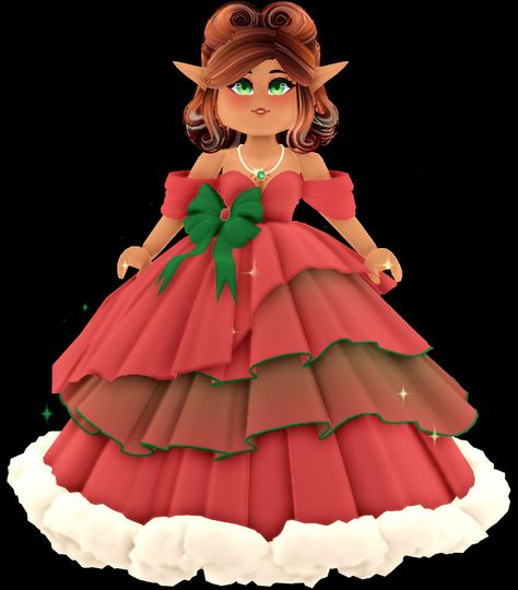 The Peppermint Princess set is a collection of accessories and a skirt initially released on November 18, 2021 with additional parts added during the Christmas 2021 gifting event. The bodice and skirt is available to purchase in the shop in November through January. The sleeves are the Day 2 Christmas Gifting Event Advent Calendar reward in 2021. The set was modeled by iiFer_plays. Peppermint Princess, Christmas Gifting, Royal Clothing, Aesthetic Roblox Royale High Outfits, Princess Skirt, Royale High, Princess Girl, Christmas Settings, In November