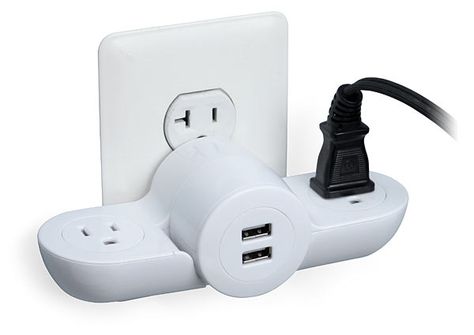 Pivot Power Mini - Wall Plug USB Combo Mini Wall, Think Geek, Gadgets And Gizmos, Wall Plug, I Phone, Cool Tech, Grad Party, Cool Stuff, Cleaning Organizing