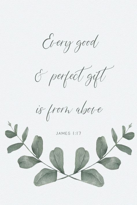 50% OFF EVERYTHING! ✨ Limited-time SALE on all my Etsy art! Don't miss out, this steal won't last! . . . . . Spiritual Marriage, Bible Verse Nursery, Every Good And Perfect Gift, James 1 17, Nursery Decor Wall, Nursery Decor Wall Art, Bible Quotes Images, Religious Wall Art, Powerful Bible Verses