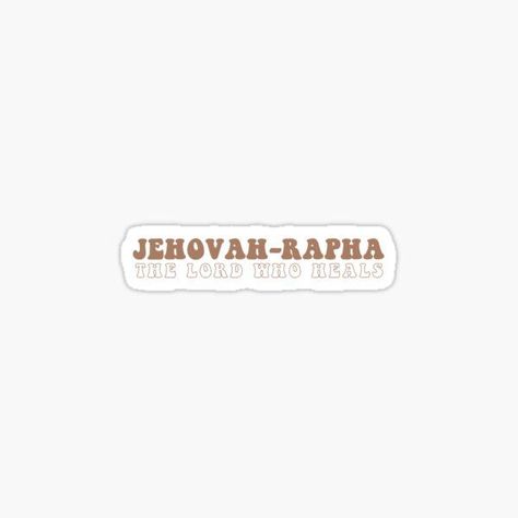 Jehova Rapha Tattoo, Rapha Tattoo, Jehova Rapha, Jehovah Rapha, Christian Illustration, Christian Tote Bags, Christian Wallpapers, 2025 Vision, S Tattoo