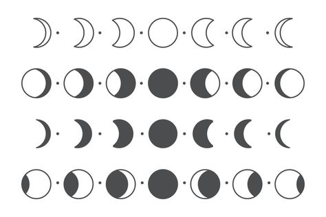 Moon Phases Drawing, Lunar Phases Art, Henna Moon, Free Tattoo Fonts, Black Glitter Wallpapers, Cloud Tattoo Design, Best Tattoo Fonts, Moon Phases Tattoo, Moon Phases Art