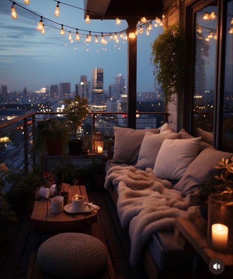 Balkon Decor, Apartment View, Dream Apartment Decor, Apartment Aesthetic, Home Decoration Ideas, Dream House Rooms, Cozy Room Decor, Home Decor Living Room, Dream Room Inspiration