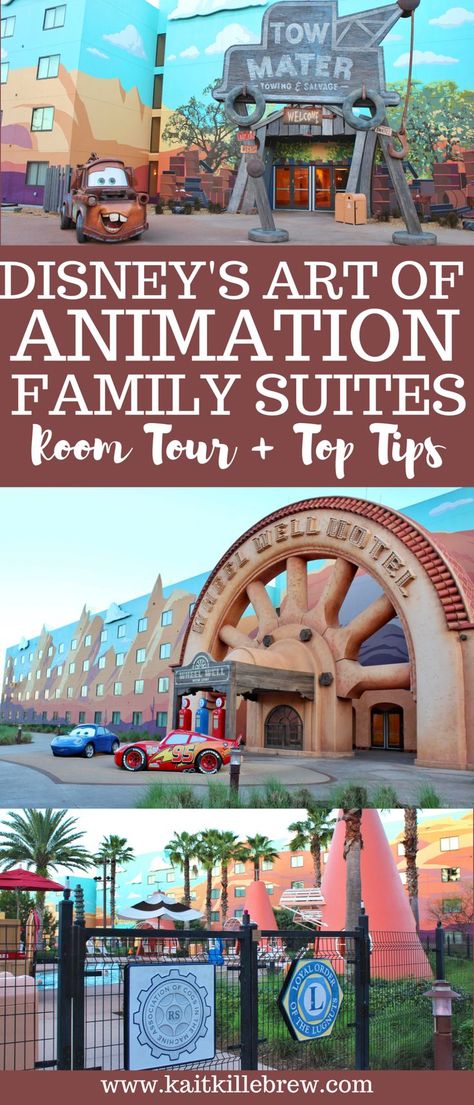 Art Of Animation Disney World, Disney Hotels Room, Hotel Disney, Disney Value Resorts, Disney Hotel, Disney World For Adults, Animation Tips, Disney Art Of Animation, Hotel Hacks