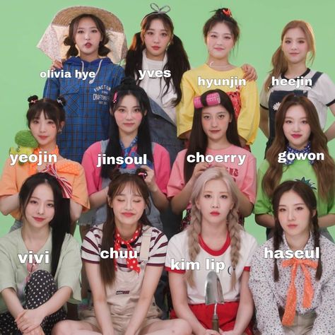 Loona Ot12, Kpop Group Names, Girls Group Names, Odd Eyes, Olivia Hye, Kpop Outfits, Kpop Fashion, Iz One, Girl Names