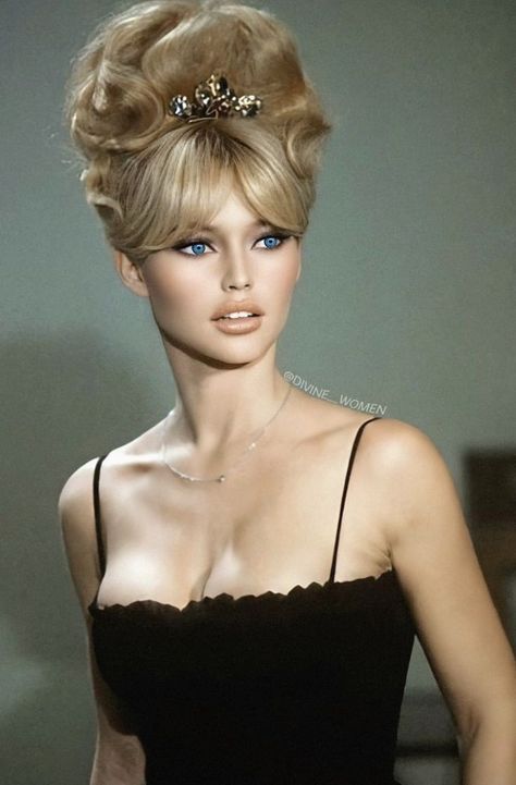 70s Updo, Bangs Inspo, Brigitte Bardot Hair, French Actresses, Bardot Bangs, Bardot Hair, Iconic Hair, Kristina Webb, Lovely Makeup