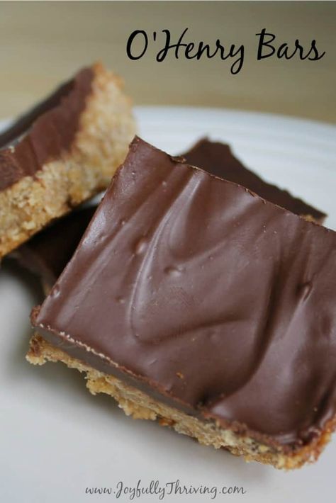 O'henry Bars, Ohenry Bars, O Henry Bars, Peanut Butter Bar, Recipes Corn, Recipes Cupcakes, Oatmeal Bar, Oatmeal Bars Recipes, Chocolate Bar Recipe