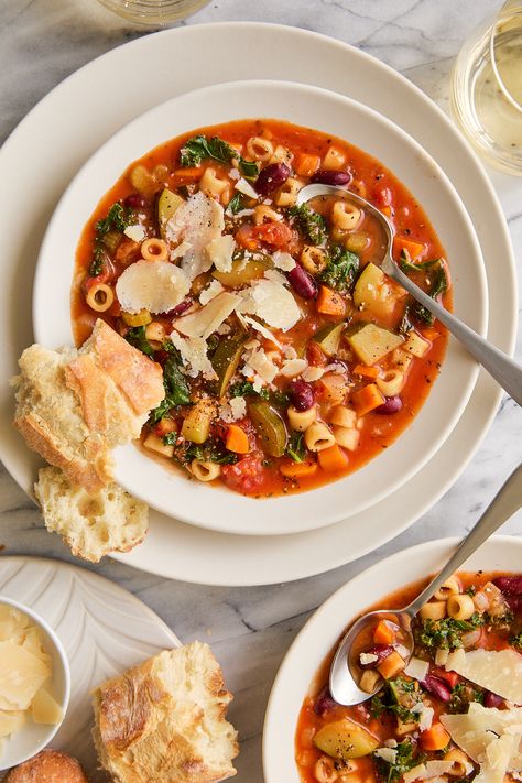 Instant Pot Minestrone Soup - So cozy, so hearty! Loaded with vegetables, beans, pasta + Parmesan rind for extra flavor. Vegetarian-friendly! Whole 30 Minestrone Soup, Instapot Minestrone Soup Recipe, Instant Pot Soup Recipes Healthy Vegetarian, Instapot Minestrone Soup, Minestrone Instant Pot, Minestrone Soup Recipe Instant Pot, Instant Pot Soup Vegetarian, Best Instant Pot Soup Recipes, Minestrone Soup Recipe Healthy