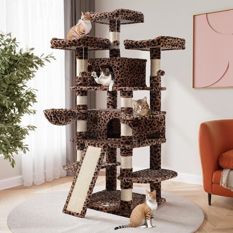 leopard print cat tower Cat Tree Scratching Post, Several Cat, Large Cat Tree, Cat Climbing Tree, Cat Tree House, Cat Activity, Cat Perch, Cat Condo, Cat Climbing