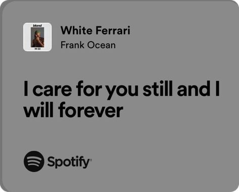 Song Recommendations Spotify, Frank Ocean Lyrics, Getting Over Her, White Ferrari, Meaningful Lyrics, Song Recommendations, Spotify Lyrics, Frank Ocean, Lyric Quotes