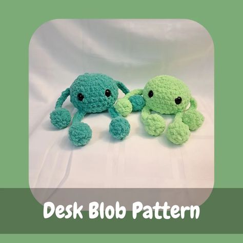 PATTERN RELEASE! I'm excited to announce the release of my newest pattern – the Desk Blob! This lovable little blob is a favourite with everyone! Whether it is for encouragement to get through work, a fun toy to play with, or just something to make you smile, Desk Blob is perfect for the job! This pattern comes with an apple mod for a Teacher’s Pet, which is a great teacher gift for the end of school! A huge thank you to my amazing pattern testers!! These guys were fantastic, so be sure t... Free Crochet Animal Patterns, Crochet Eyes, Quick Crochet Patterns, Beginner Crochet Projects, Great Teacher Gifts, Quick Crochet, Fun Crochet Projects, Grad Gifts, Diy Crochet Projects