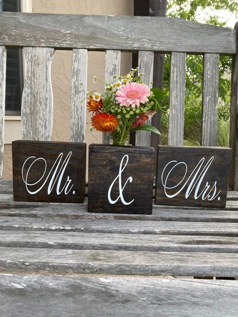 Wood Wedding Theme, Glowforge Wedding, Wedding Merchandise, Processional Order, Navy Rustic Wedding, Recipe For Marriage, Beach Wedding Pictures, Country Wedding Centerpieces, Sweetheart Table Sign