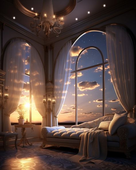 Heaven Bedroom, My Platonic Soulmate, Fantasy Places Art, Platonic Soulmate, Crystal Book, Book Space, Castle Bedroom, Fantasy Star, Aesthetic House