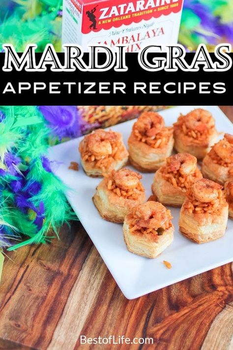 Whether you're celebrating in New Orleans or anywhere, Mardi Gras appetizer recipes are the perfect party recipes for Mardi Gras. Mardi Gras Party Recipes | Mardi Gras Food Ideas | Mardi Gras Recipes for a Crowd | Fat Tuesday Recipes | Fat Tuesday Party Ideas | Appetizers for Mardi Gras | Mardi Gras Finger Foods | Party Appetizers for a Crowd | Easy Party Recipes #mardigras #fattuesday via @thebestoflife Fat Tuesday Party Ideas, Fat Tuesday Recipes, Mardi Gras Food Ideas, Easy Party Recipes, Party Appetizers For A Crowd, Mardi Gras Recipes Easy, Mardi Gras Appetizers, Fat Tuesday Food, Appetizer Recipes Easy