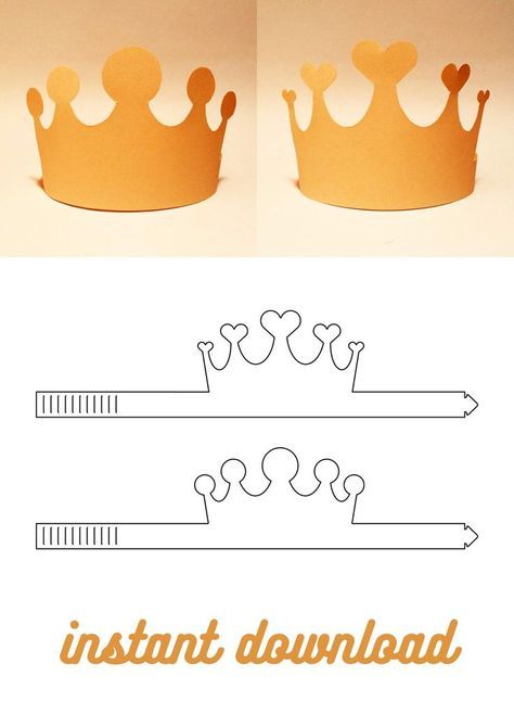 Birthday Crown Template, Paper Crown Template, Printable Crown, Crown Paper, Diy Gift Box Template, Crown Printable, Crown Template, Crown Svg, Crown For Kids