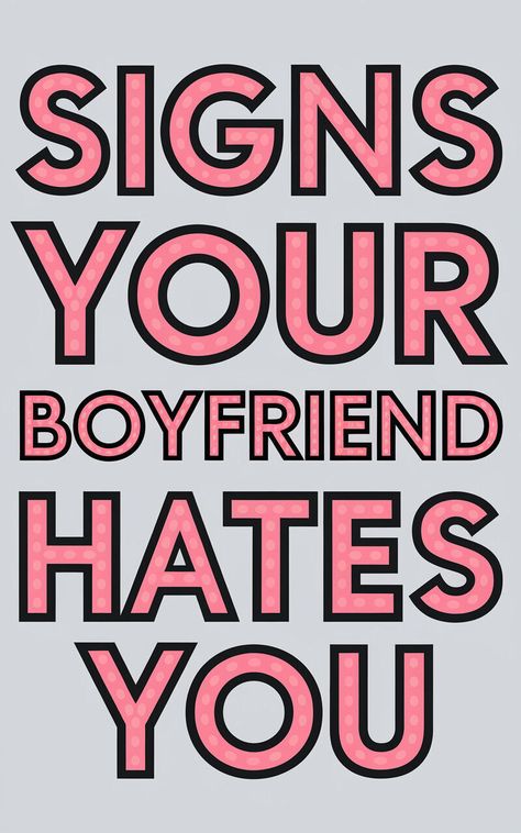 🚨😱 10 Signs Your Boyfriend Hates You 😢💔 Don't Ignore #RelationshipAdvice #RedFlags #Breakup My Boyfriend Hates Me, When Your Boyfriend Ignores You, Boyfriend Ignoring, First Date Ideas, Lack Of Communication, Trust Love, Lack Of Empathy, Cognitive Development, Human Behavior