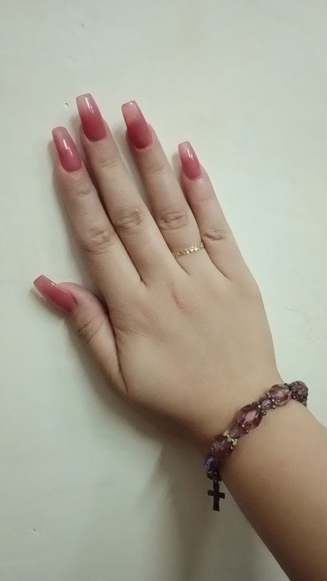 Jelly pink colored polygel nail extensions ❤️ Jelly Nail Extensions, Pink Nails Gel Extensions, Dark Pink Jelly Nails, Polygel Nail Extensions, Pink Gel Extension Nails, Pink Jelly Nails With Charms, Polygel Nail, Extension Designs, Polygel Nails